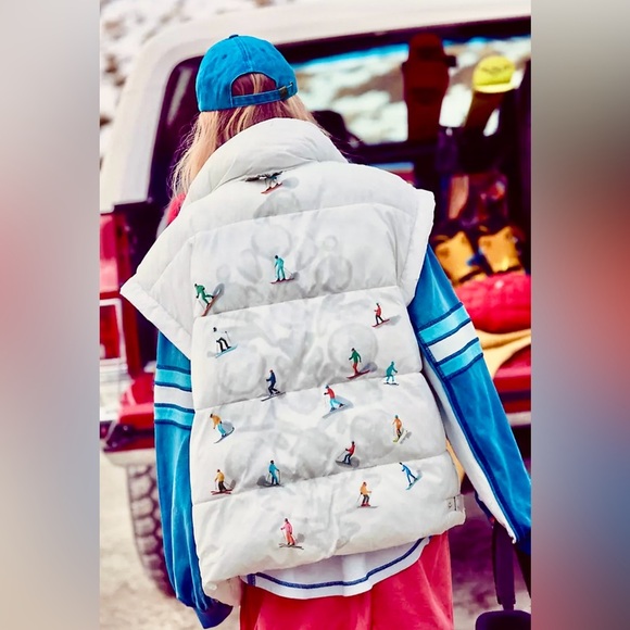 🌟 RARE PRINT Free People Movement In A Bubble Puffer Vest 🌟 - Picture 3 of 11